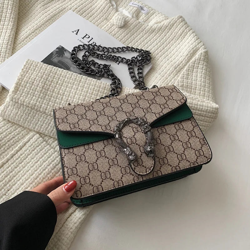 Fashion Popular Women's Bag Trend Brand Retro Chain Shoulder Bag High Quality Ladies Crossbody Bag Designer Luxury Handbag