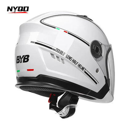 Electric Bike Motorcycle Helmet Four Season Dual Mirror Opening Helmet Anti fog헬멧반모Cascos Para Moto Casco Perro