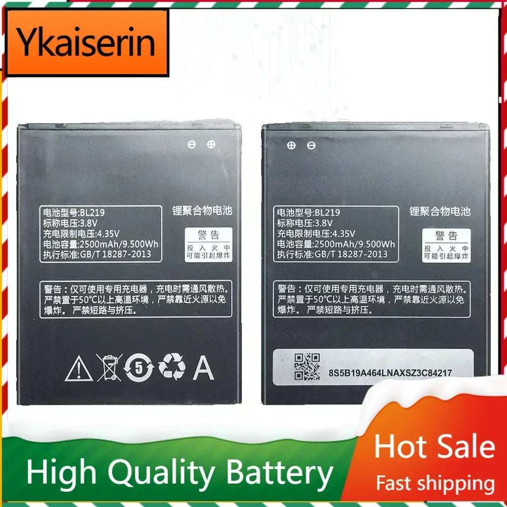 Smart Phone Battery BL219 2500mAh Battery Use for Lenovo A880 S856 A889 A890e S810t A916 High Quality Batteries Warranty