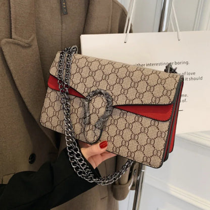 Fashion Popular Women's Bag Trend Brand Retro Chain Shoulder Bag High Quality Ladies Crossbody Bag Designer Luxury Handbag