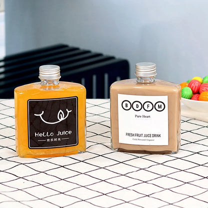 250ml Plastic Bottles For Drinks Storage Containers Drinking Water Bottles Plastic Water Bottle With Lids Caps