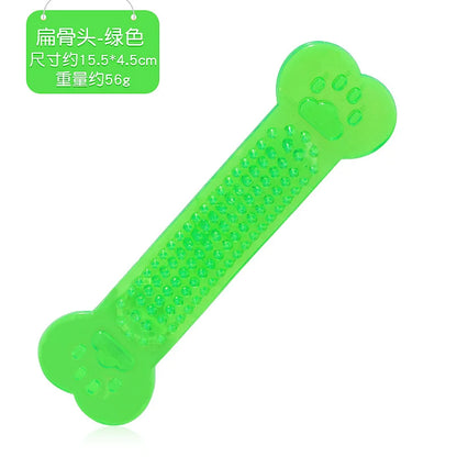 Pet Bone-shaped Chewing Toys Dogs Used For Teeth Cleaning Training Rubber Toothbrush Sticks