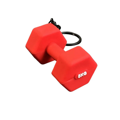 Novelty PVC Mini Barbell Keychain Barbell Sheet Detachable Dumbbell Keychain Fitness Equipment Accessories Bag Pendant Girl