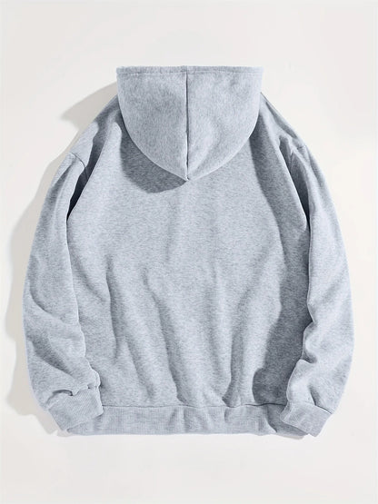 Women's casual fashion hoodie sweatshirt blessed letter print round neck long sleeved autumn and winter warm regular version