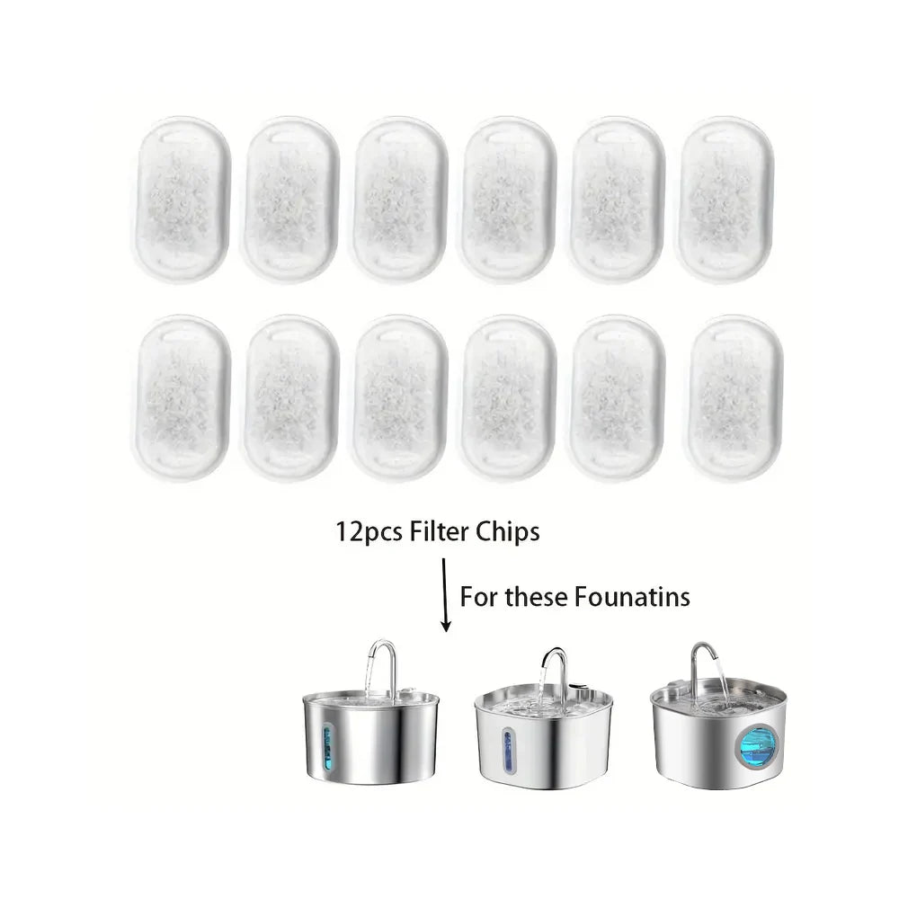 12/24PCS Automatic Water Dispenser Filters,Replaceable Filters,High-quality Filters,Replaceable fFlters,Indoor Cats,Cat Owners