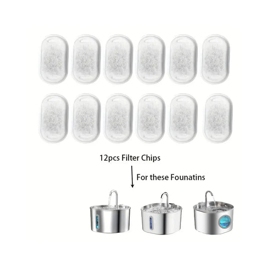 12/24PCS Automatic Water Dispenser Filters,Replaceable Filters,High-quality Filters,Replaceable fFlters,Indoor Cats,Cat Owners