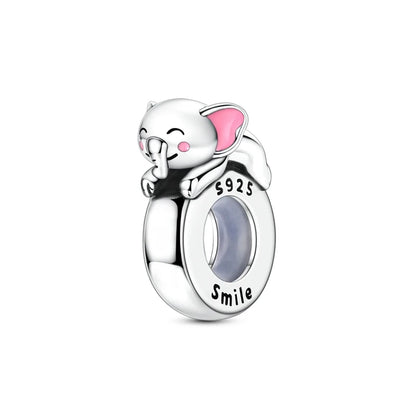 Colorful 925 Sterling Silver Mushroom Rabbit Beads & Toucan Dangle Charm Fits Bracelet Boutique Beautiful Pendant Gifts