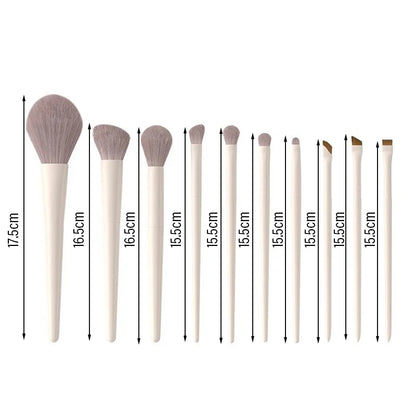 5/7/10/12Pcs Makeup Brushes Tools Set Professional Eyeliner Eyeshadow Contour Powder Brush Women Facial Beauty Cosmetics Tools