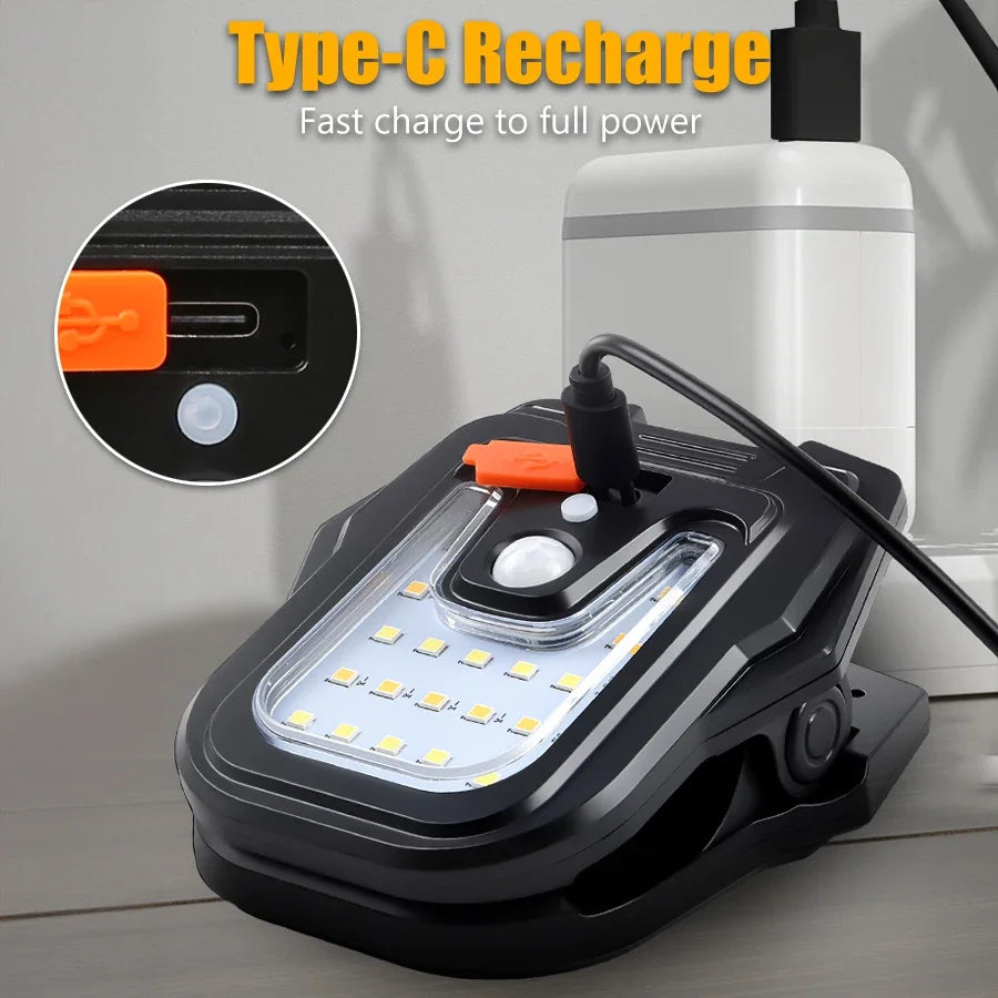 Solar Clip Lamp Motion Sensor- Wall Mounted  Light for Garden/Courtyard/Fence Emergency Night Light Safety Lighting for Yard Use