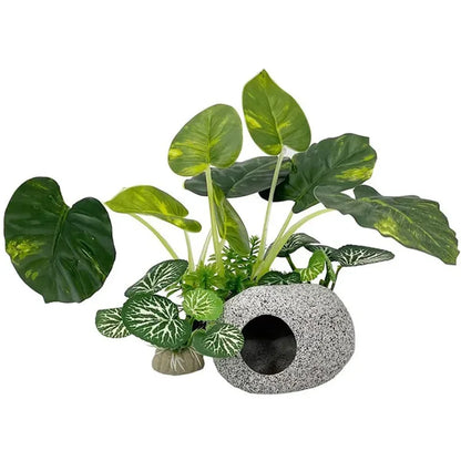 Aquarium Ornaments Simulation Plants Fish Tank Landscaping Decorations Plastic Water Plants Flowers Trees Rocks Accessories
