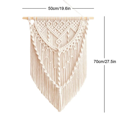 Home Homestay Wall Decor Tapestry Bohemian Woven Structure Room Background Carpet Indoor Daily Arrangement Storage Accessory