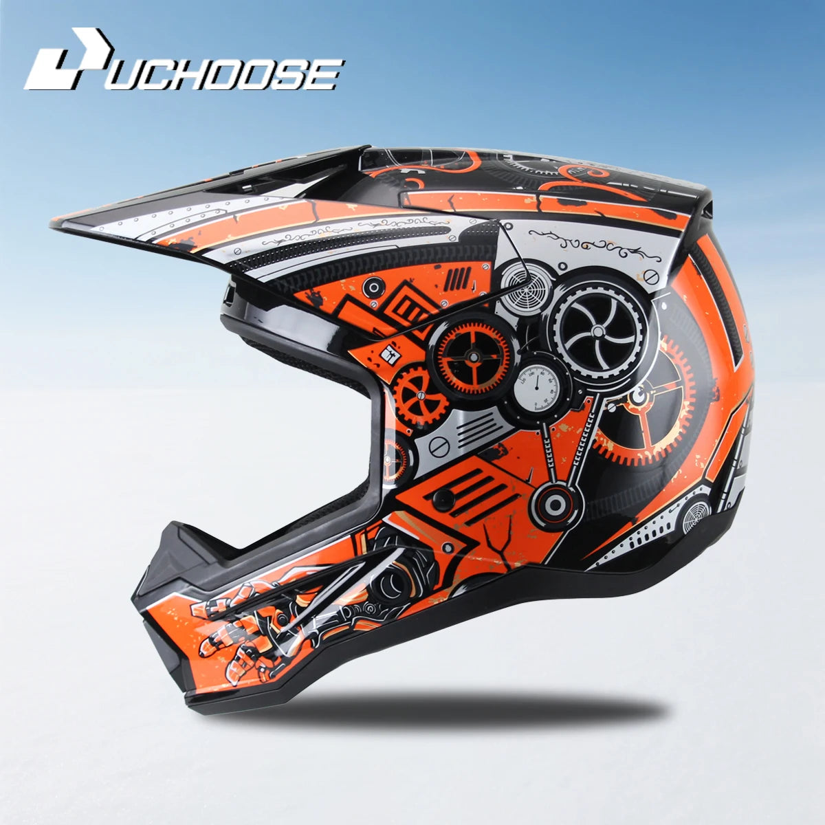 906-Motorcycle Off-Road Helmet, Fully Covered Electric Vehicle, Pulling Full Helmet, Mountain Downhill, All Season