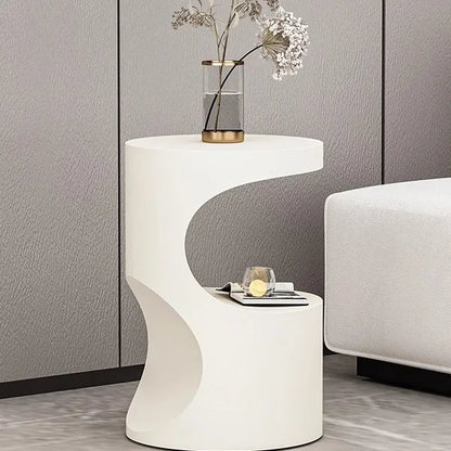Modern Creative Sofa Living Room Side Table Simple Light Special-shaped Small Table Black Corner Table