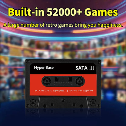 Game Hard Drive With Batocera 40 Built-in 52000+ Retro Games Emulator For PS3/PS2/WII/N64/SNES/MAME/Gamecube Gaming HDD For PC