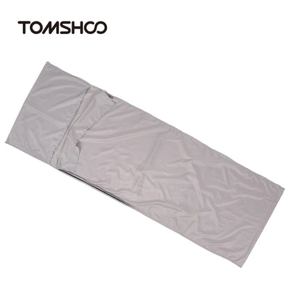 TOMSHOO Outdoor Travel Hotel Sleeping Bag Camping Hiking Polyester Pongee Healthy Sleeping Bag Liner with Pillowcase
