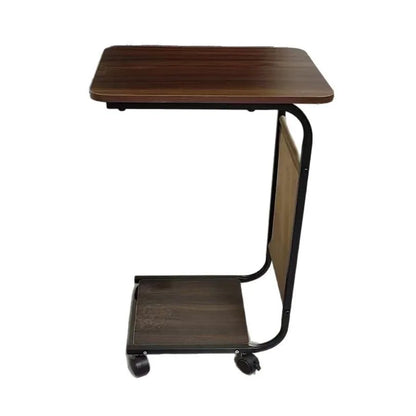 Modern Mobile Coffee Side Table Bedside Nightstand Small Rolling Height Adjustable Sofa End Table Metal Table Furniture Home
