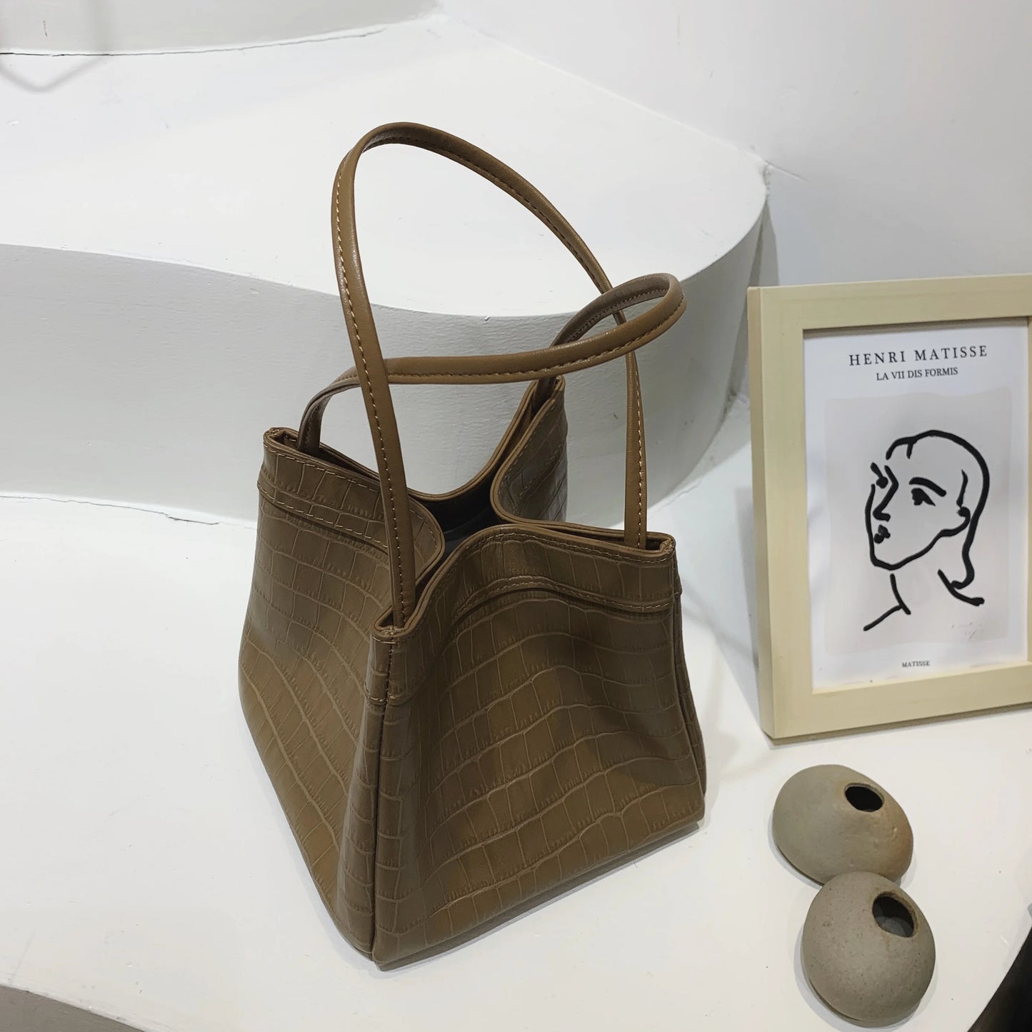 Custom Letter Suede Leather Women Bucket Bag Female Party Handbag Handbag 2025 New Fashion Chinese Style Luxury Brand Tote Bags