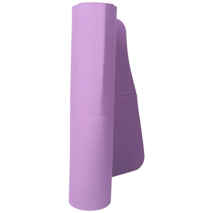 Y67A-2X Foldable Yoga Mat Folding Travel Fitness Exercise Mat Double Sided Non-Slip For Yoga Pilates & Floor Workouts Purple