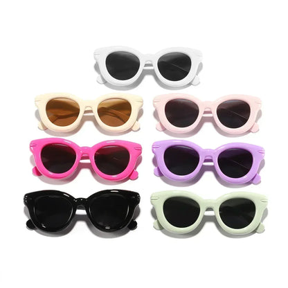 Adorable Sweet Decor Classic Cartoon Fashion Sunglasses for Boys Girls Outdoor Sports Party Vacation Travel Supply Photo Prop