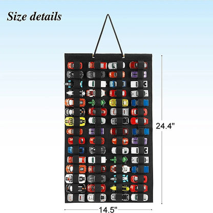 Hanging Organizer For Wall Mount Display Case Large Capacity Storage Box Bags Hold Up Toy Matchbox Cars Kids Gift