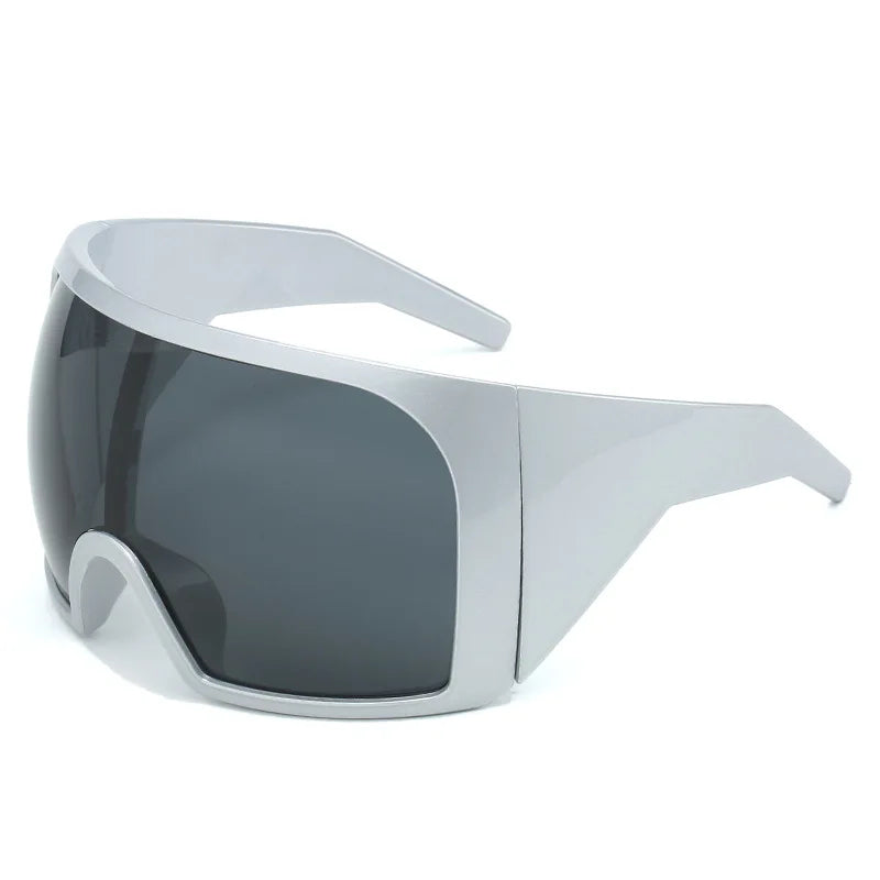 Oversized Sunglasses Men Wrap Anti Wind Personal Large Shades Futuristic Fashion Future Shield Uv400 Cycling Motorcycle