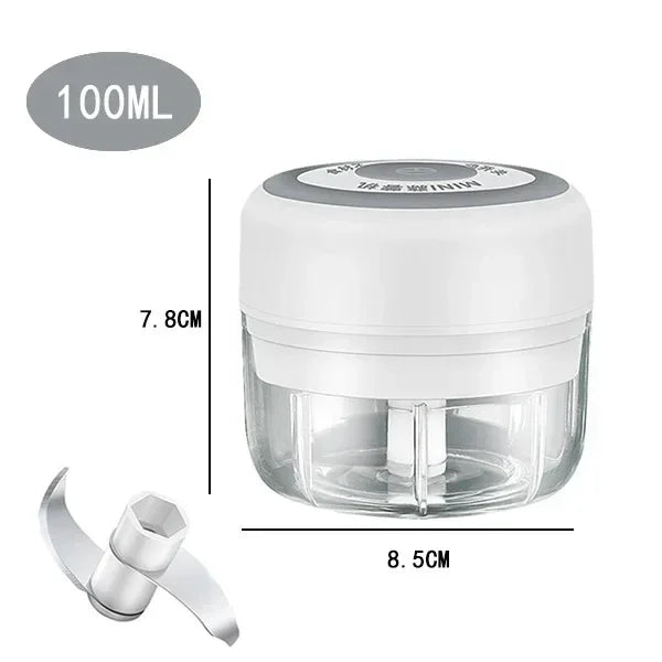 250/100ML Electric Kitchen Food Chopper Mini USB Food Crusher Portable Meat Grinder Vegetable Chopper For Kitchen Household