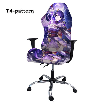 4pcs Gaming Chair Covers With Armrest Spandex Splicover Office Seat Cover For Computer Armchair Protector Cadeira Gamer