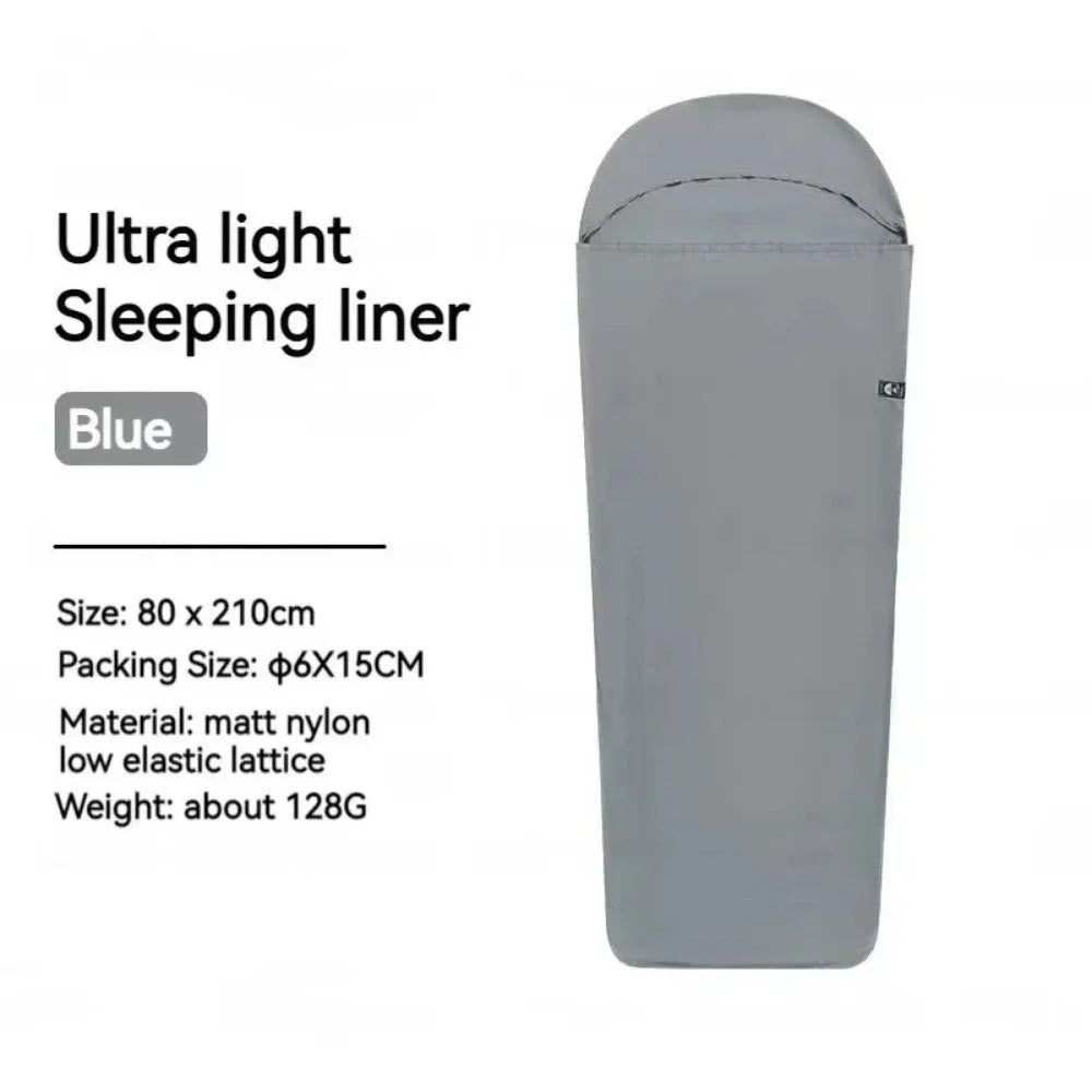 Ultralight Sleeping Bag Liner Warm Inner Liner Sleeping Bags Nylon Single Travel Hotel Camping Sheet Travel Hiking Camping