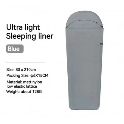 Ultralight Sleeping Bag Liner Warm Inner Liner Sleeping Bags Nylon Single Travel Hotel Camping Sheet Travel Hiking Camping