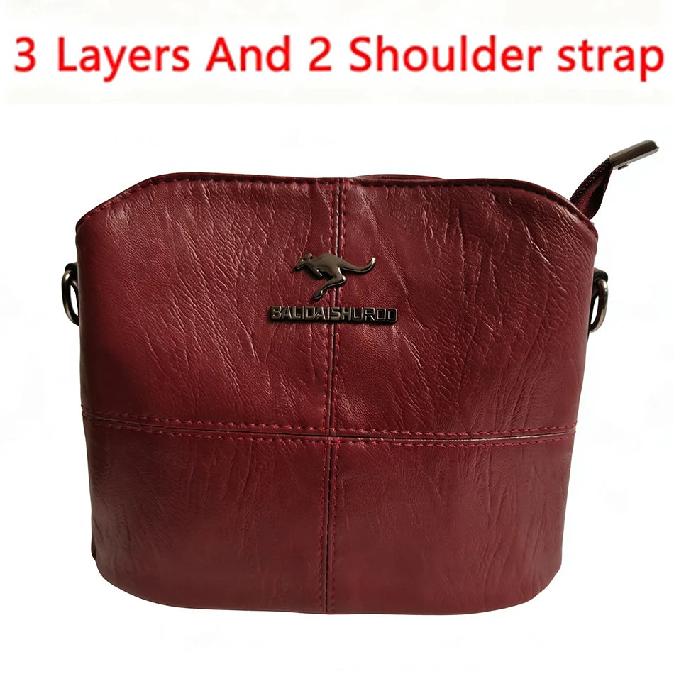 Women Embroidery Tote Bag High Quality Leather Ladies Handbags 2024 Women Shoulder Bag Small Crossbody Bags For Women Sac a Main