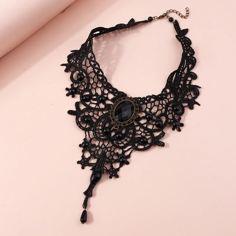 Elegant Black Lace Necklace for Women Collar Femme Choker Necklaces Girls Party Festival Jewelry Gifts