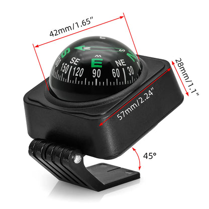 Auto Vehicle Navigating Car Compass Car Dashboard Navigation Compass For Outdoor Boat Hiking Portable Folding Camping Equipment