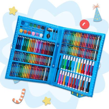 Children's Painting 색칠공부 Full Set Brushes Art Tools Gift Box Set Developing Children's Create Draw Interests  Art Supplies
