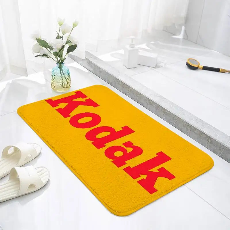 K-Kodak F-Film Camera Floor Mats Home Laundry Rug Carpet For Living Room Decor Lounge Area Anti-slip Foot Mat Entrance Doormat