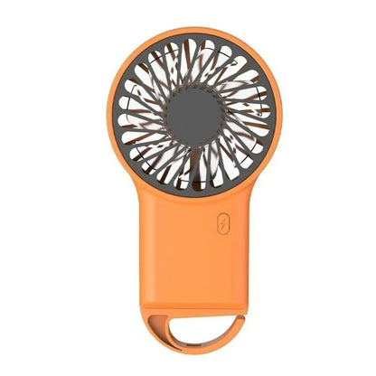Portable Handheld Fan with Concealed Stand USB Rechargeable 3 Speeds Adjustable Cooling Fan for Home Office Outdoor Travel Use