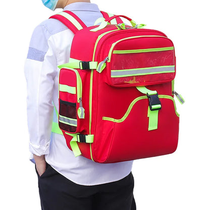 First Aid Kits Empty Emergency Backpacks First Responder Medical Supplies Trauma Bag for Disaster Relief Field Trips Camping