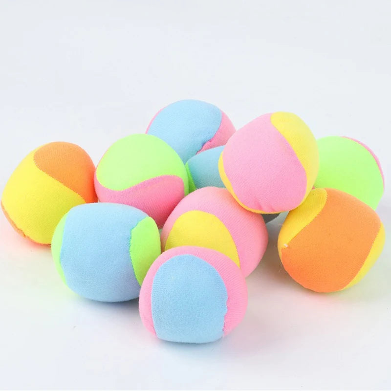 3-12PCS/Set Soft Hard Sticky Ball Balance Balls Mix Colors Lightweight Catch Chasing Games Home Park Playground Pet Supplies ZYF