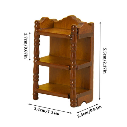 1:12 Toy Model Dollhouse Furniture, Miniature Bedside Nightstand for Stylish Bedroom Decor