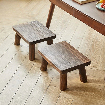 Small wooden stool shoe stool low stool square stools living room small stools footstool wooden stools coffee table solid wood