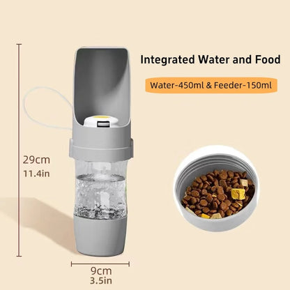 Dog Travel Water Bottle 2 In 1 Pwater Bottle For Dogs Leak-Proof Dog Travel Accessories Outdoor Water Cup Travel Pet Supplies