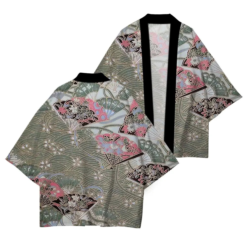 Casual Japanese Kimono Japanese Traditional Clothing Simple Printing Process Loose Comfortable High Quality Cardigan Half Sleeve