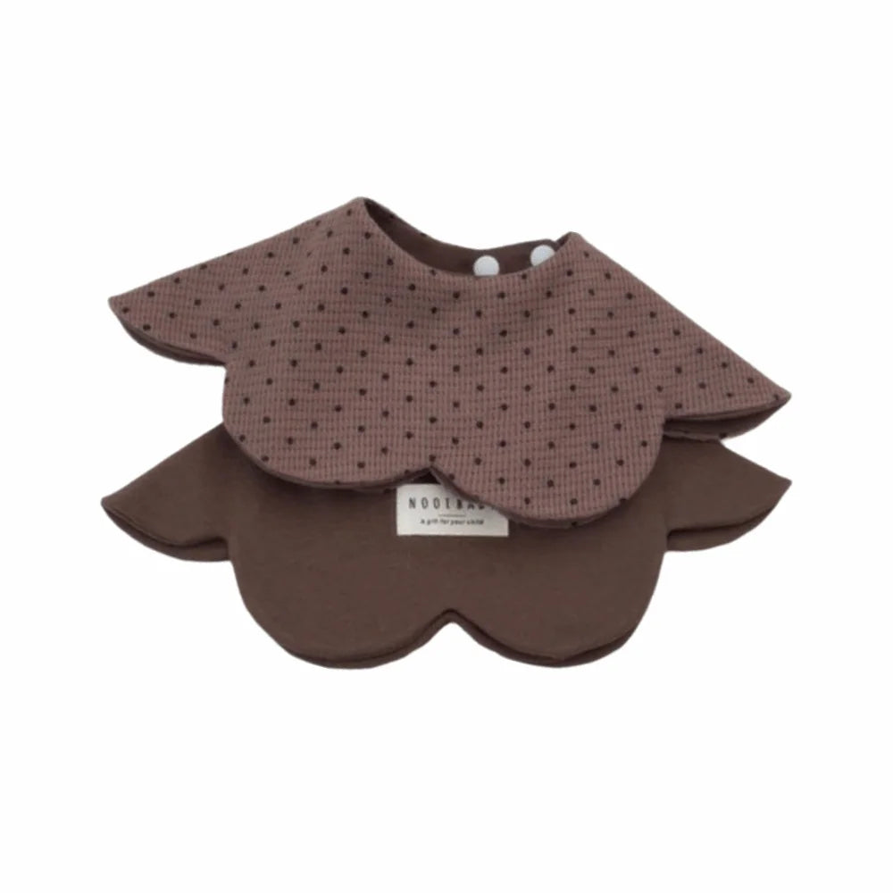 Comfortable Cartoon Baby Feeding Bib Cotton Two-sided Usable Cute Saliva Towel Washable Skin-friendly Teething Bib Newborn Care