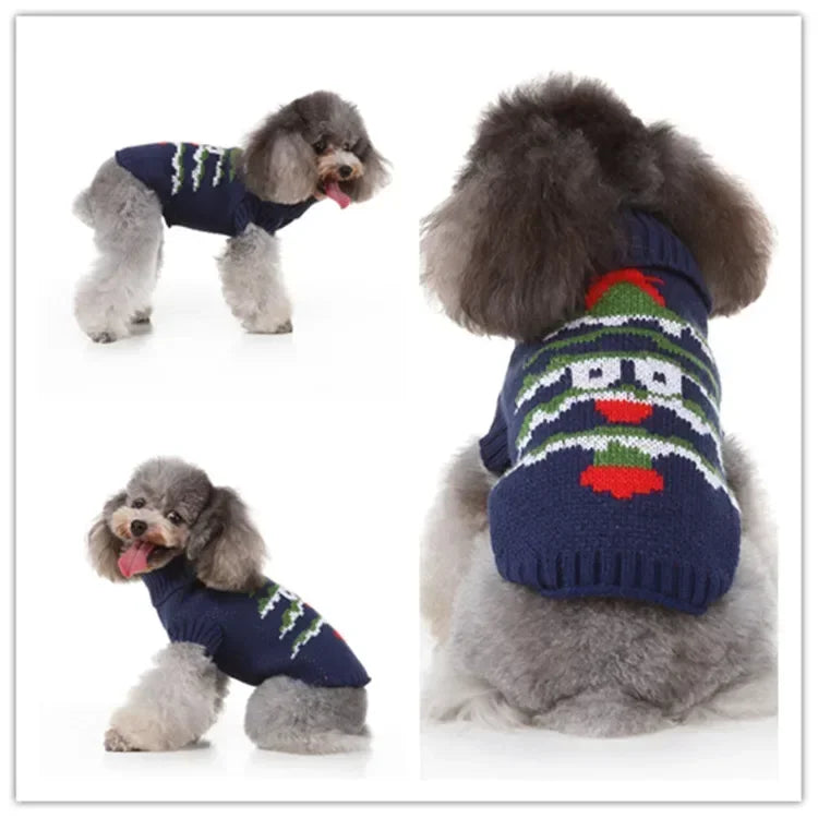 Dog Sweater, Pet Hoodie, Skull Coat, Pet Clothing, Elk Christmas Puppy Dog Clothes, Autumn Pet Clothes