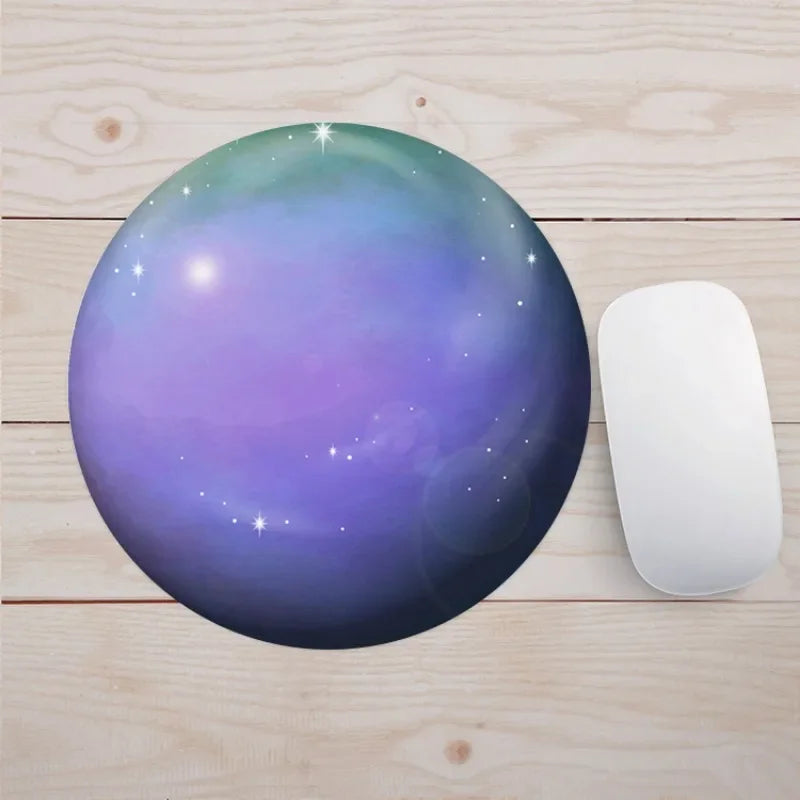 19 Styles Fashion Planets Mouse Pad Round Computer Mouse Pad Gaming Mouse Pad for Pc Laptop Desk