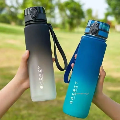 Gradient Water Bottle - 1000ml/500ml/650ml/750ml Capacity Outdoor Camping Drinking Travel Portable Gym Fitness Jugs