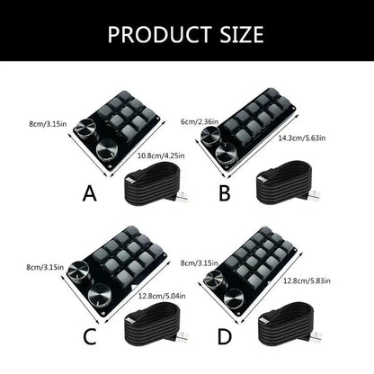 652F 9/10/12/15Key Keyboards with Personalizes Setting for Gaming and Editing