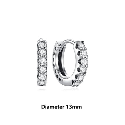 New 2026 Original 925 Sterling Silver Earrings For Women Piercing Hoop Love Heart Earings Rose Gold Wedding Gift Luxury Jewelry