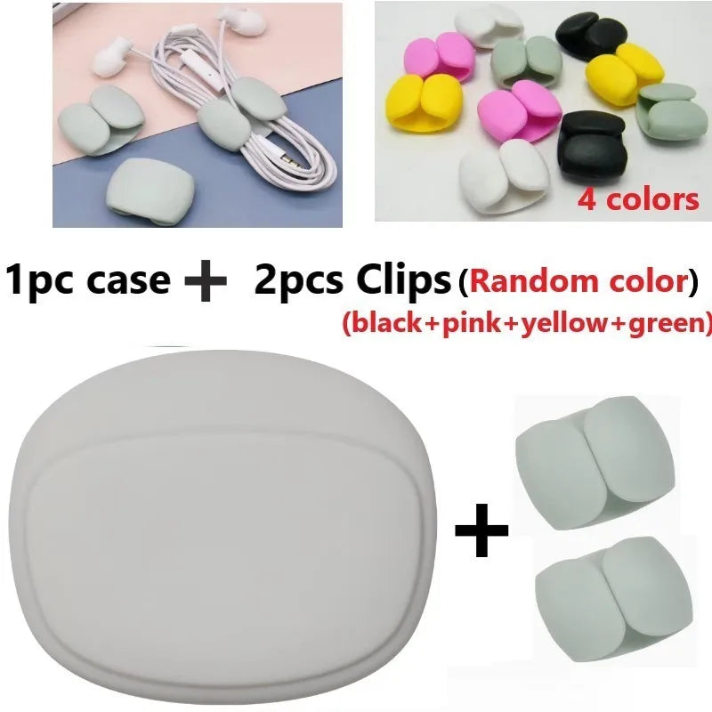 Silicone Cell Phone Cable Bag, Data Cable Storage Box, Travel Earphone, Wire Key, U Drive, USB Rating, Sauna