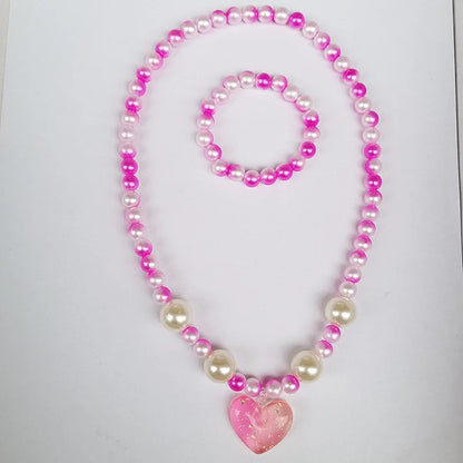 children's necklace three-piece set unicorn necklace rainbow necklace mermaid necklace