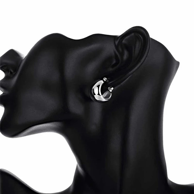 Fine 925 sterling silver earrings wedding high quality popular product fashion women party Earring Jewelry
